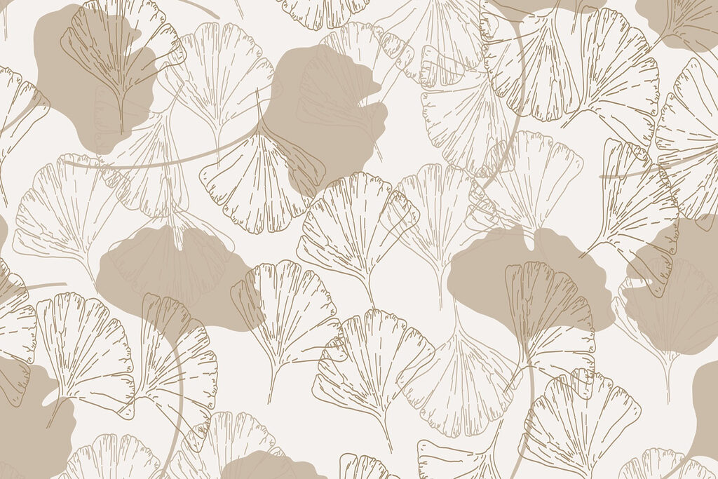 Padrão de folhas sobre um fundo branco Padrão de folhas sobre um fundo branco