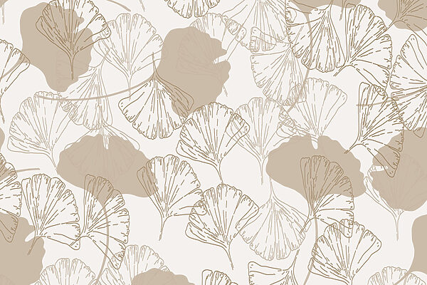 Padrão de folhas sobre um fundo branco Padrão de folhas sobre um fundo branco