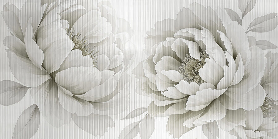Desenho floral sereno para elegância