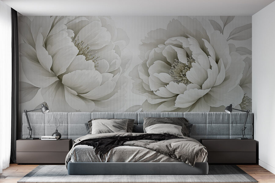 Desenho floral sereno para elegância