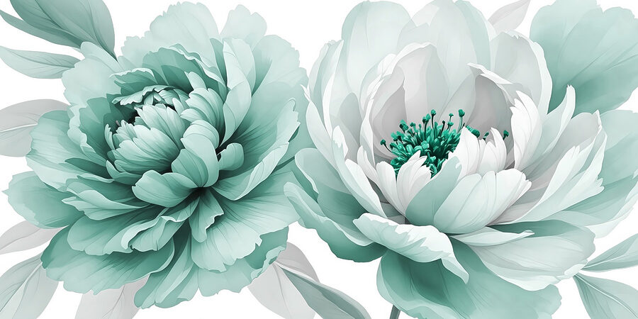 Elegância floral em tons suaves