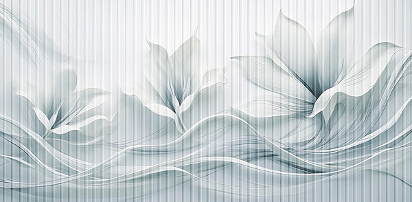 Desenho floral etéreo em tons suaves Desenho floral etéreo em tons suaves
