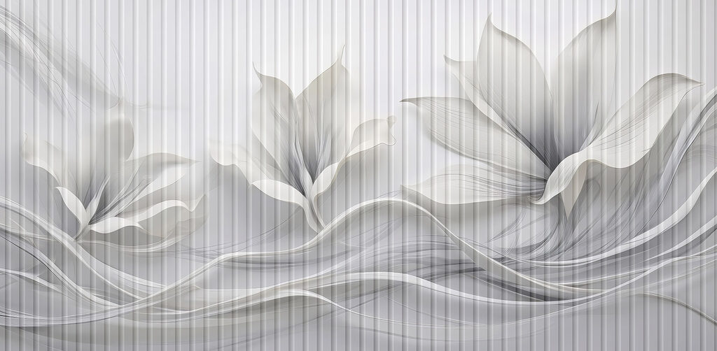 Design floral elegante com padrões fluidos. Design floral elegante com padrões fluidos.