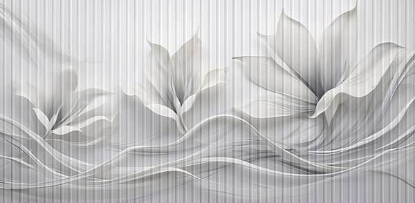 Design floral elegante com padrões fluidos. Design floral elegante com padrões fluidos.