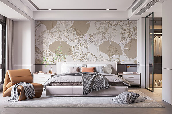 Padrão de folhas sobre um fundo branco Padrão de folhas sobre um fundo branco