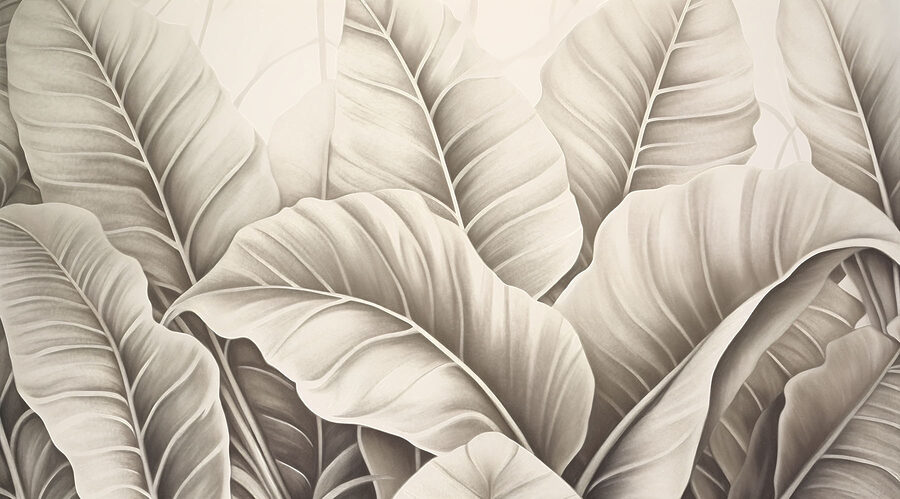 Texturas naturais em tons suaves.