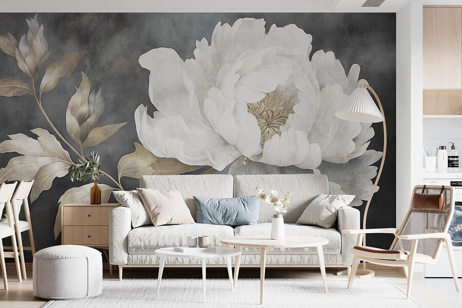Beleza floral elegante em tons suaves