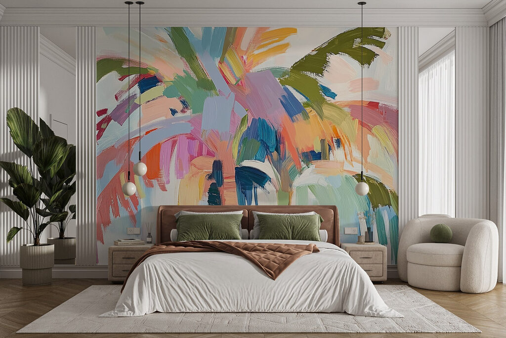 Painting of a palm tree Painting of a palm tree