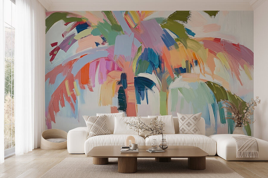 Pintura de uma palmeira