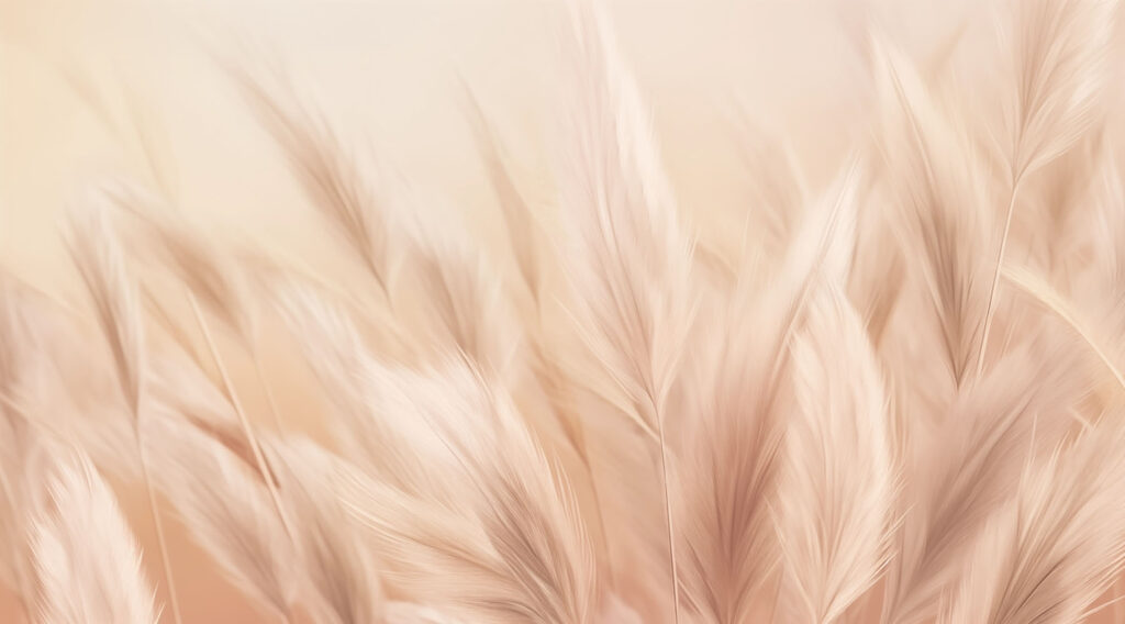 Gentle waves of soft feathers