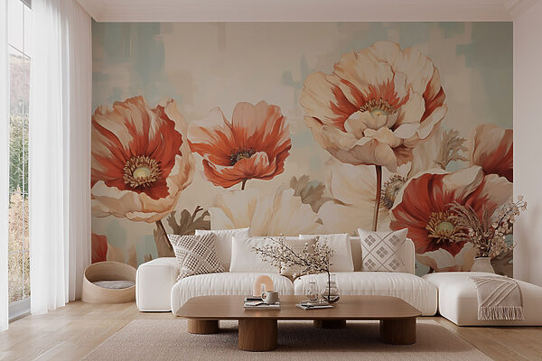 Flores brilhantes em tons suaves. Flores brilhantes em tons suaves.