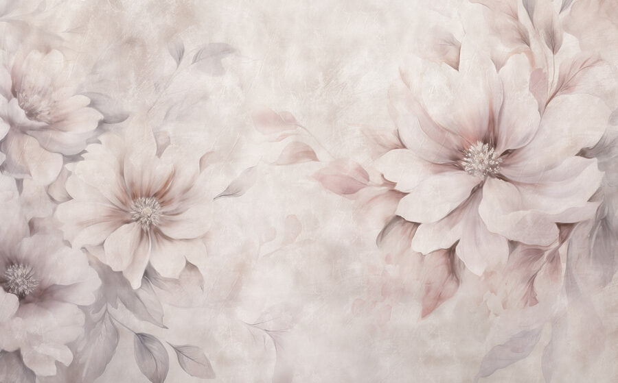 Papel de parede Flores suaves sobre um fundo delicado - Image 4