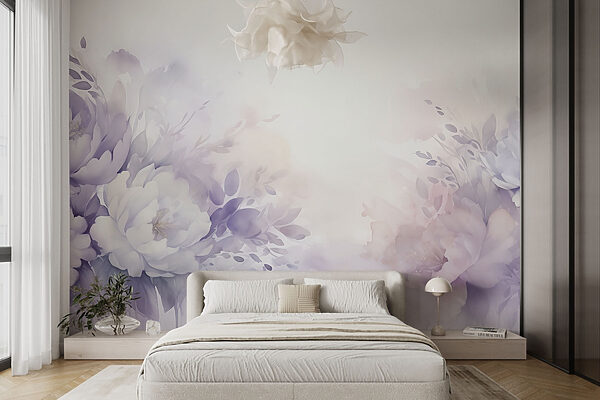 Pintura de flores e folhas Pintura de flores e folhas