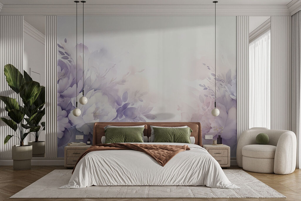 Painting of flowers and leaves Painting of flowers and leaves