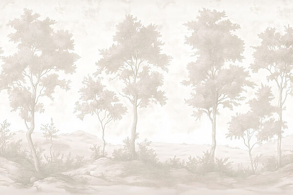 Group of trees in a snowy landscape Group of trees in a snowy landscape