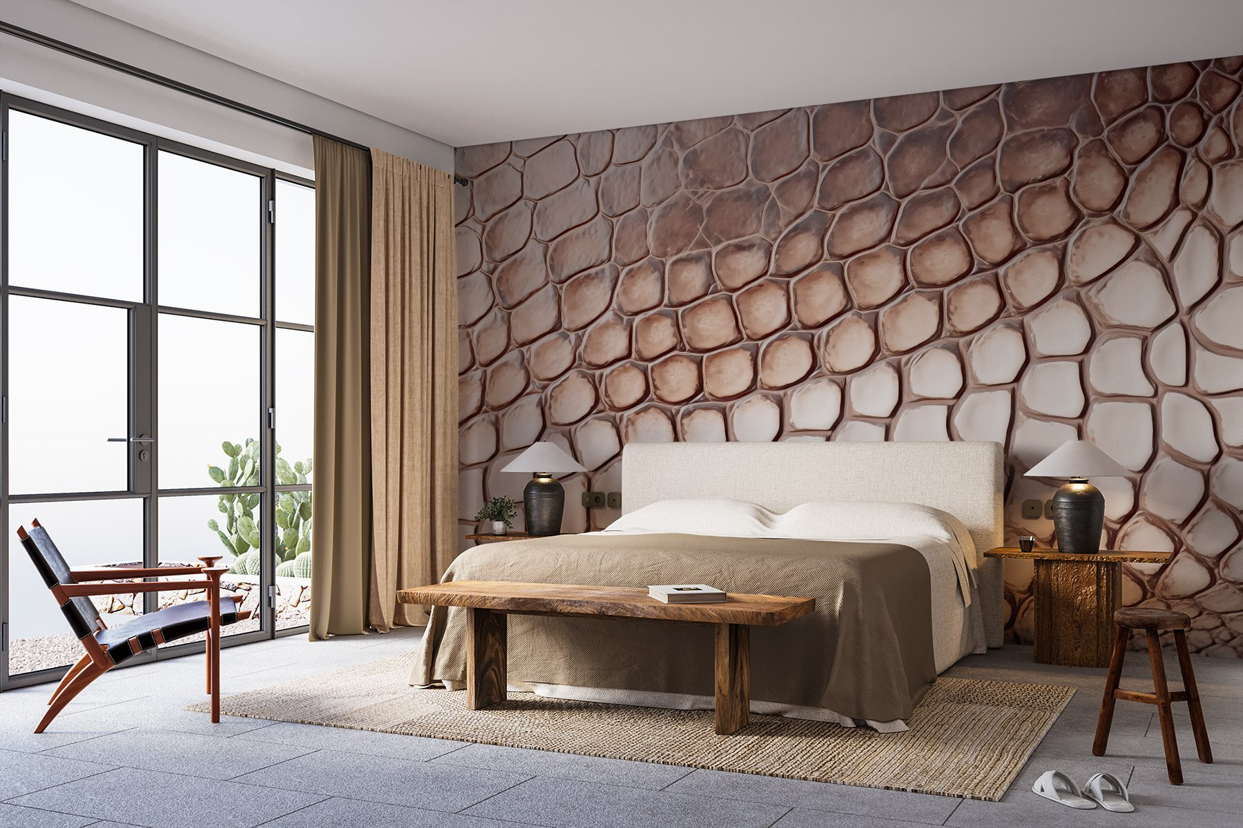 Textured reptilian skin pattern close-up Textured reptilian skin pattern close-up