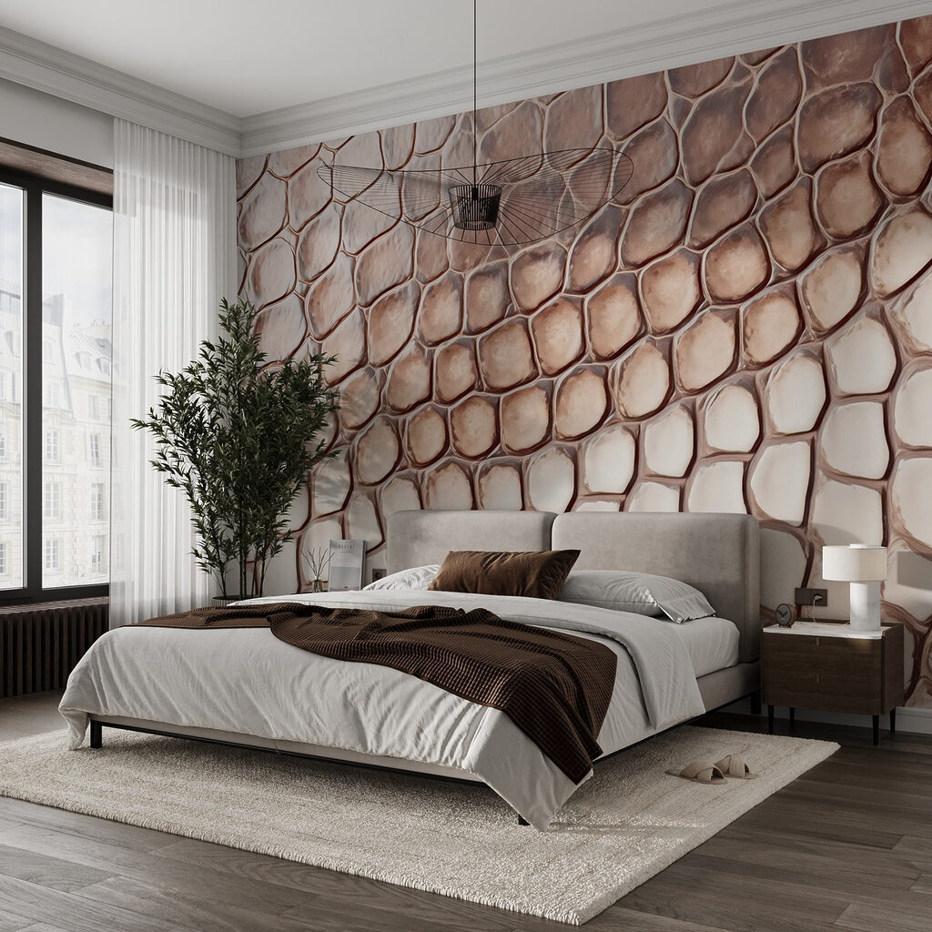 Textured reptilian skin pattern close-up Textured reptilian skin pattern close-up