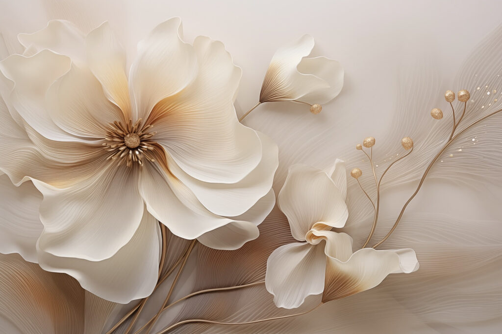 Flores delicadas em tons suaves Flores delicadas em tons suaves