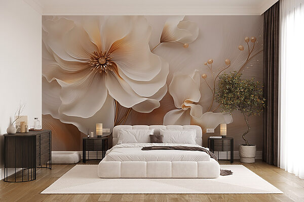 Flores delicadas em tons suaves Flores delicadas em tons suaves