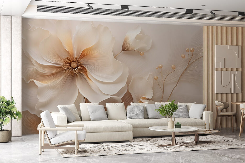 Delicate blooms in soft tones