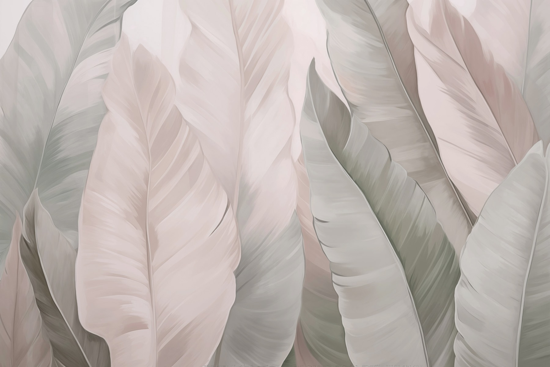 Soft hues in textured foliage patterns