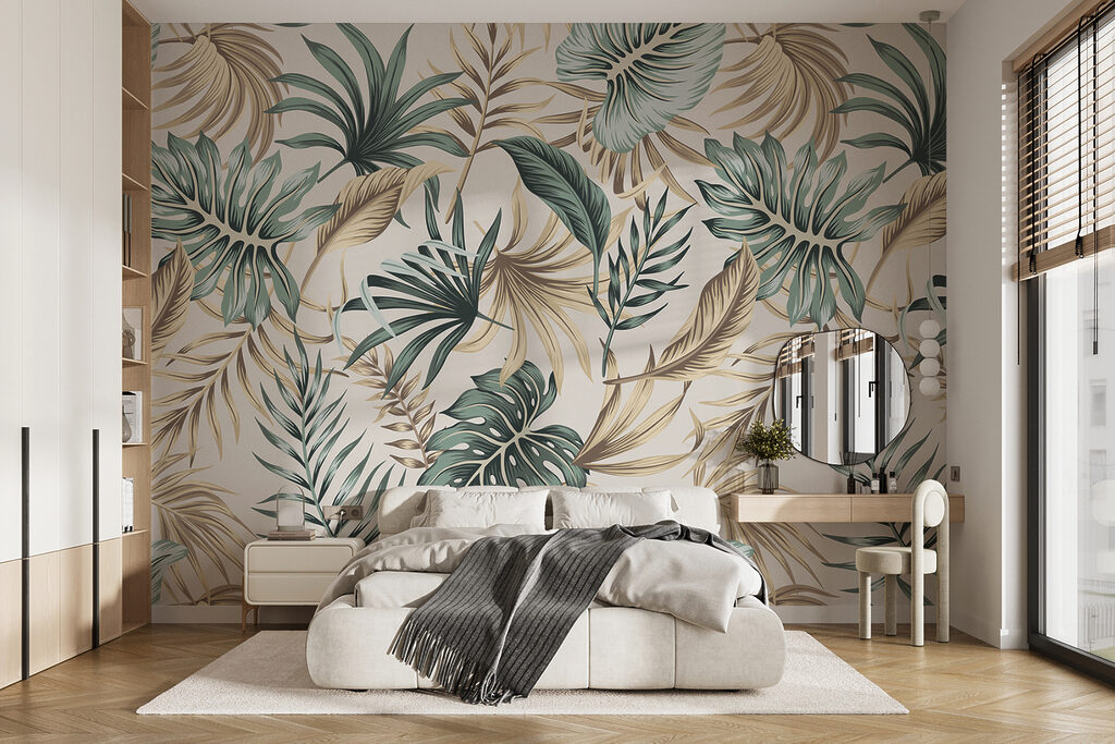 Padrão de folhas sobre um fundo branco u51888pib1r 1024x683 - Padrão de folhas sobre um fundo branco
