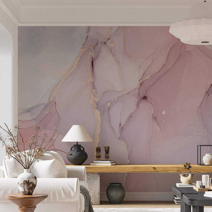 Beleza abstrata em tons suaves.