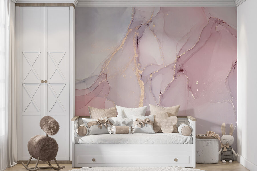 Beleza abstrata em tons suaves.