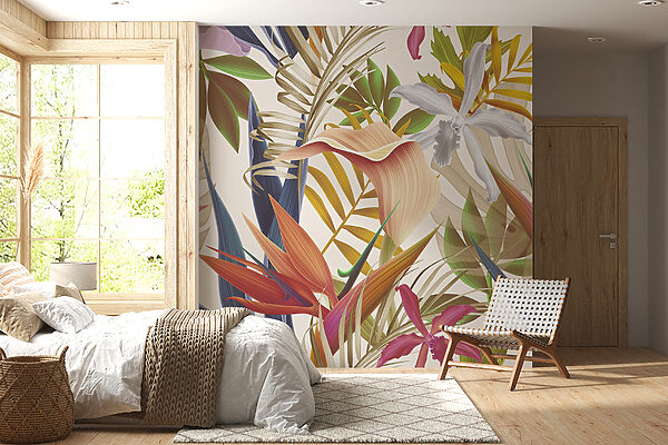 Folhagem tropical vibrante em harmonia. Folhagem tropical vibrante em harmonia.