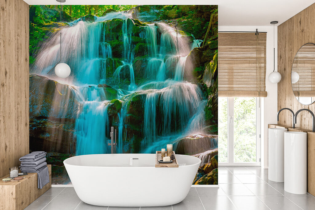 Waterfall in the woods Waterfall in the woods