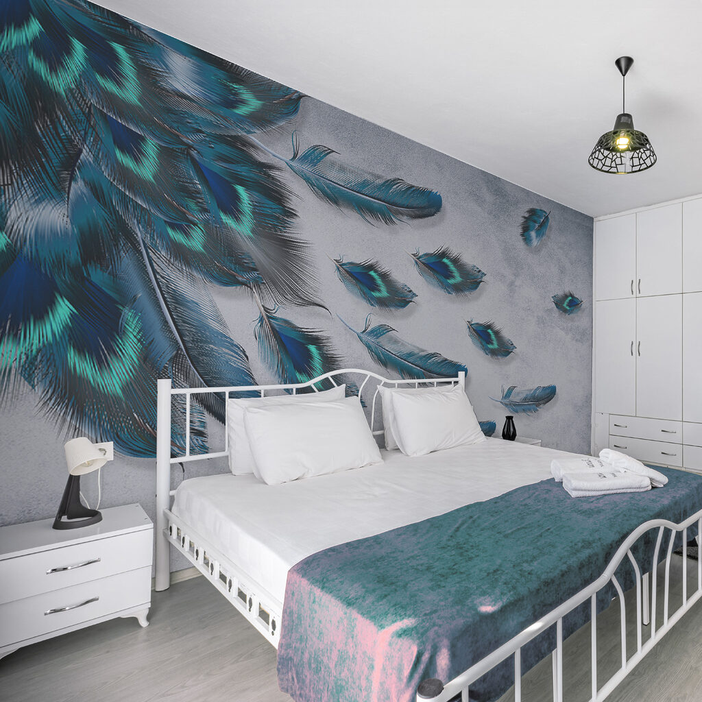 Group of blue feathers Group of blue feathers