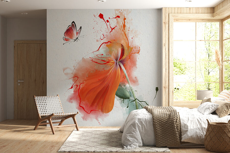 Borboleta numa flor