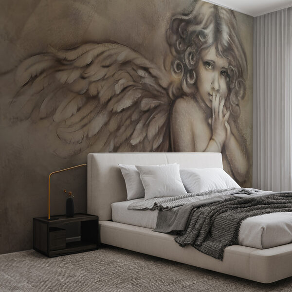 Pintura de um anjo bebé Pintura de um anjo bebé