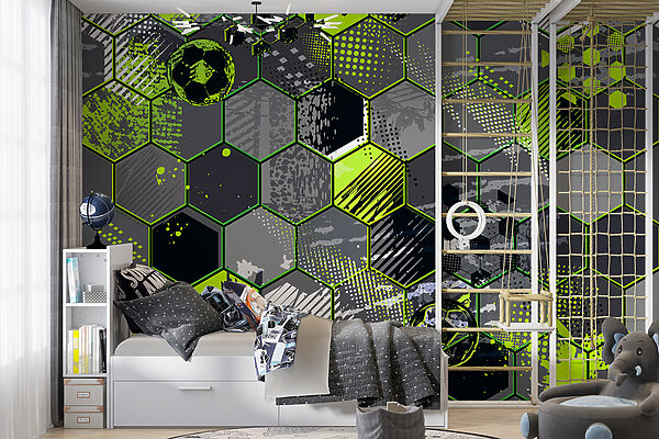 Padrão de hexágonos e bolas de futebol u72779pir12mr 600x400 - Padrão de hexágonos e bolas de futebol