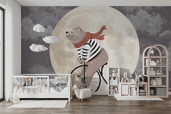 Urso a andar de bicicleta Urso a andar de bicicleta
