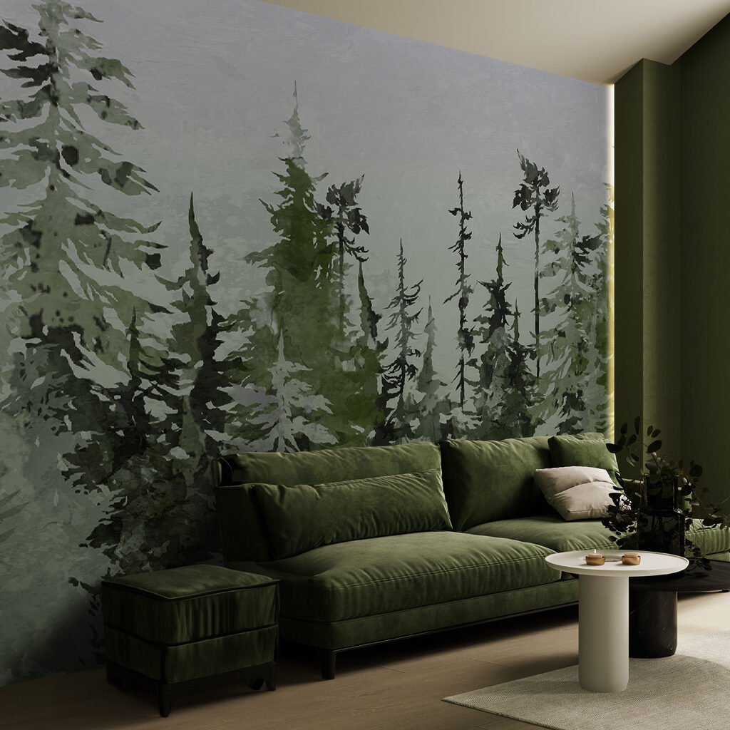 Group of trees in a forest Group of trees in a forest