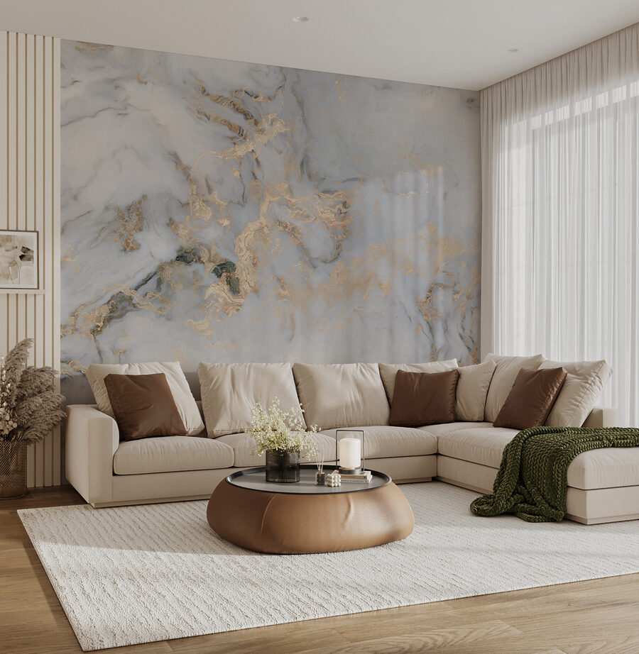 Mármore elegante com veios metálicos Mármore elegante com veios metálicos