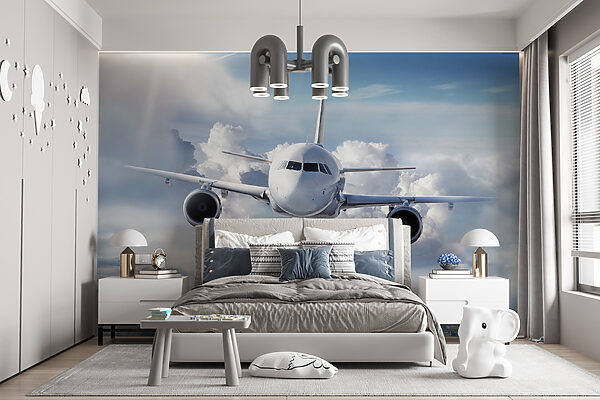 An airplane flying in the sky An airplane flying in the sky