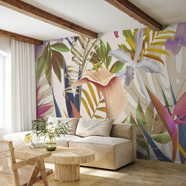 Folhagem tropical vibrante em harmonia. Folhagem tropical vibrante em harmonia.