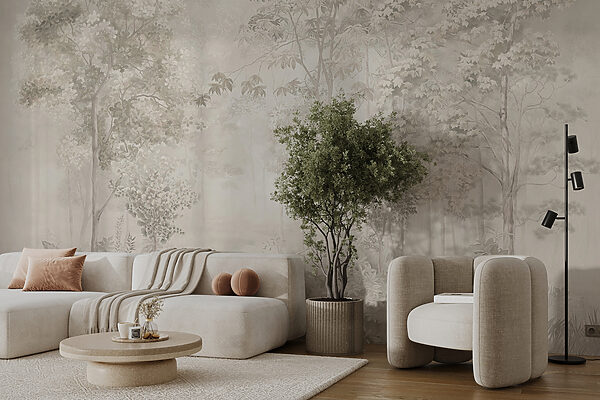Papel de parede com árvores e plantas Papel de parede com árvores e plantas