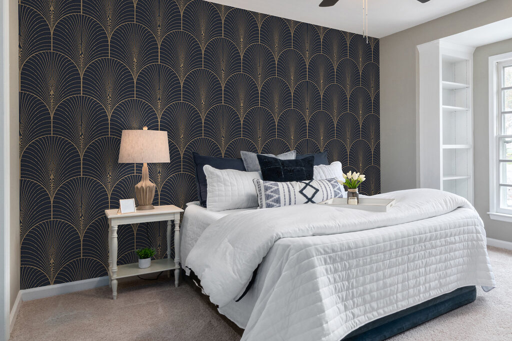 Elegant seamless midnight scallop pattern Elegant seamless midnight scallop pattern