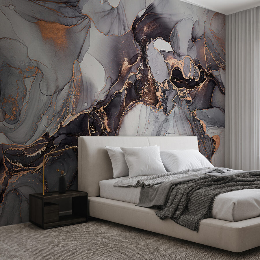 Papel de parede Redemoinhos elegantes em tons suaves - Image 4