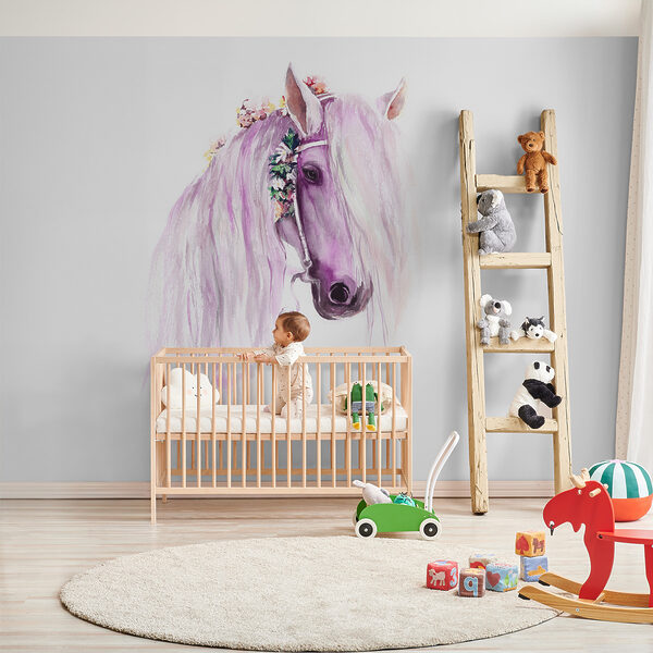 Uma aguarela de um cavalo Uma aguarela de um cavalo