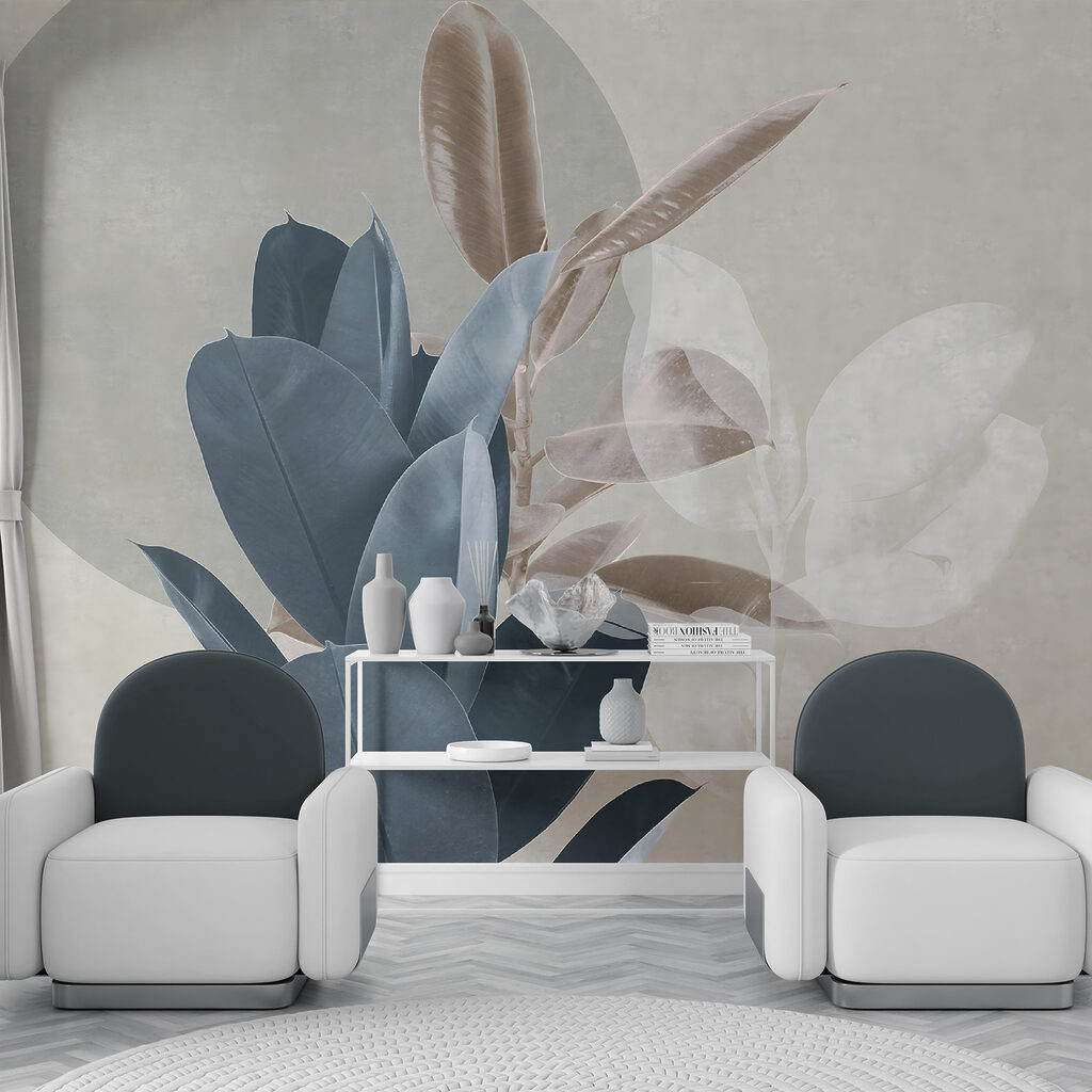 Elegant foliage against a muted backdrop Elegant foliage against a muted backdrop