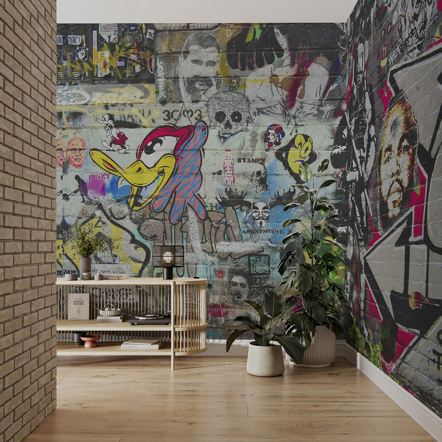 Muro com graffiti