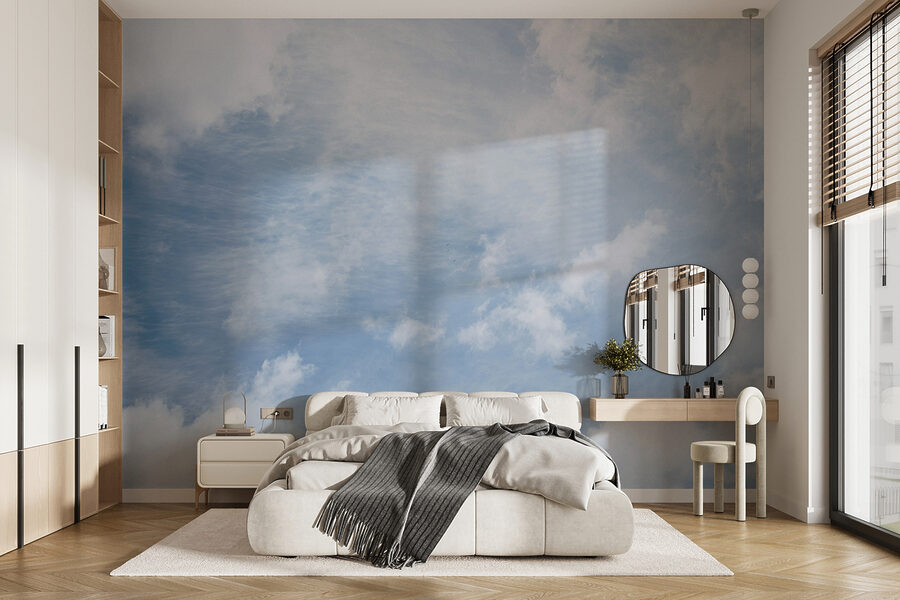Céu azul com nuvens