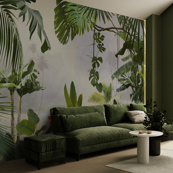 Grupo de plantas com árvores e flores Grupo de plantas com árvores e flores