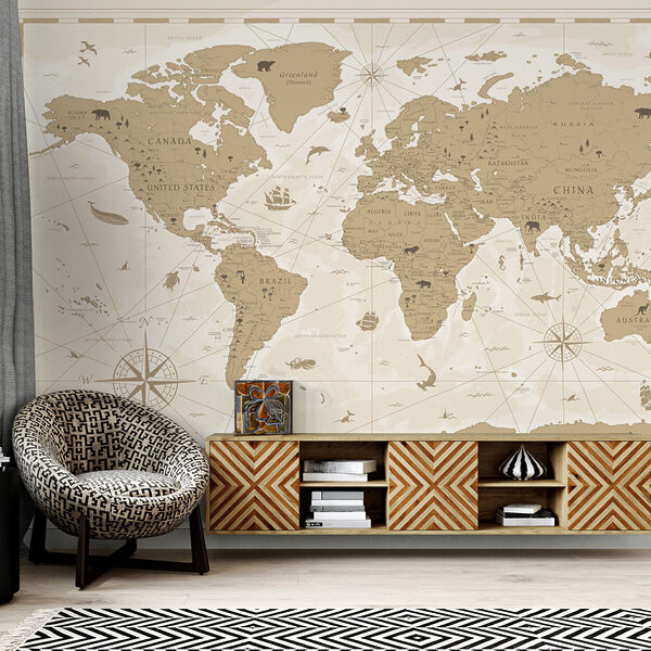 Um mapa do mundo Um mapa do mundo