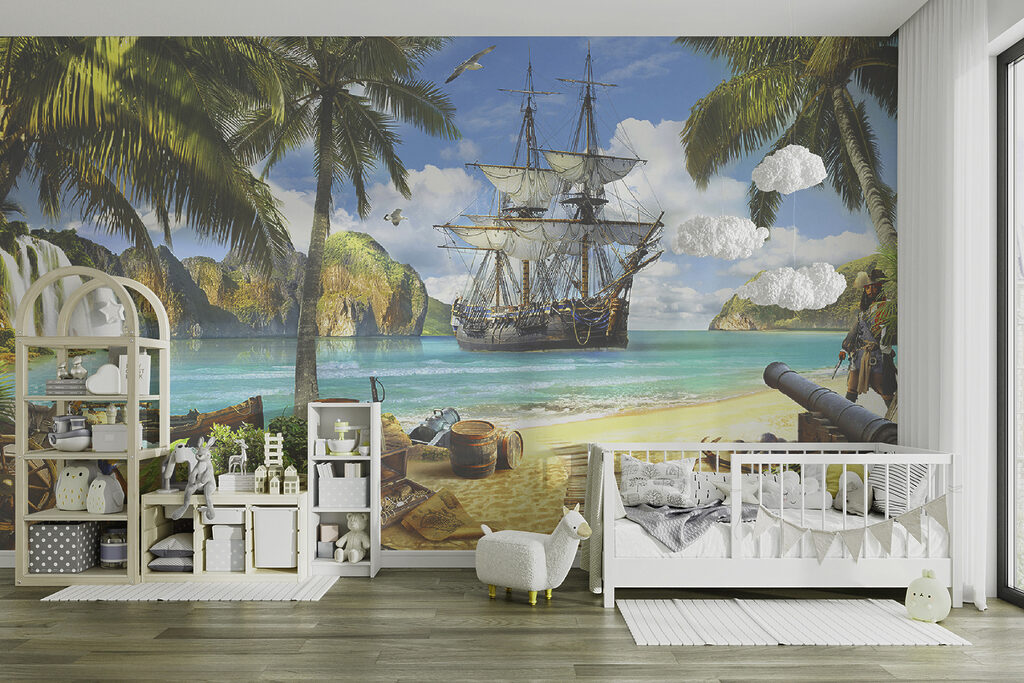 Pirate ship on a beach Pirate ship on a beach