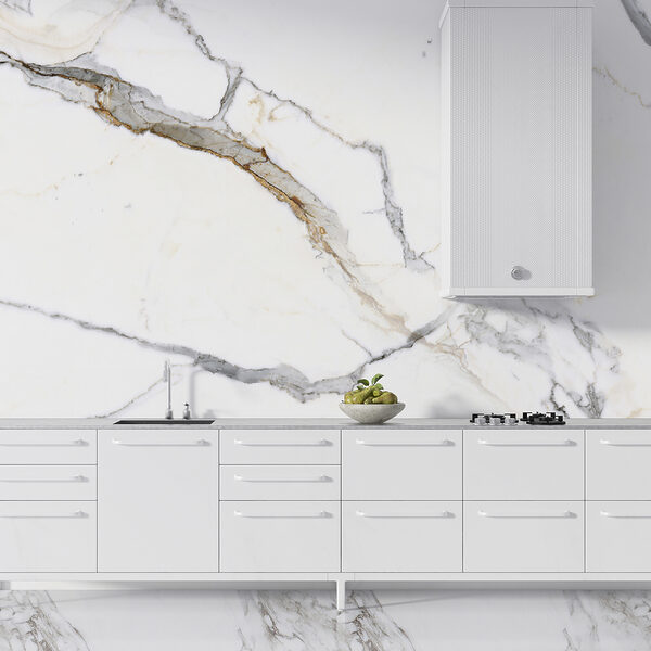 Mármore branco elegante com veios cinzentos Mármore branco elegante com veios cinzentos